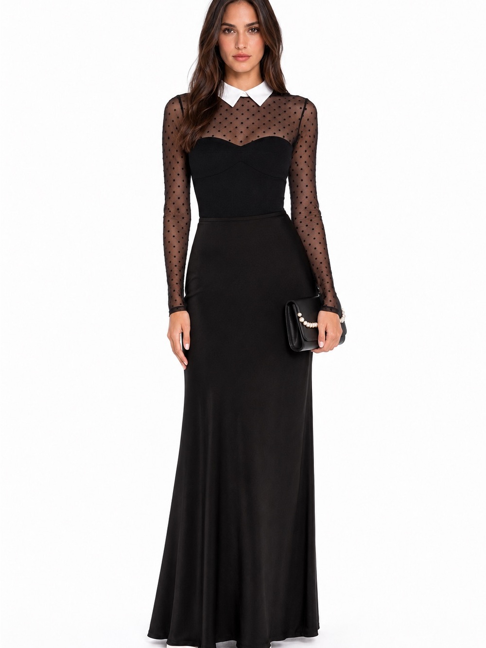 Black Elegant Maxi Skirt